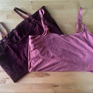 2 Pack - H&M Organic Cotton Nursing Tanks, size M